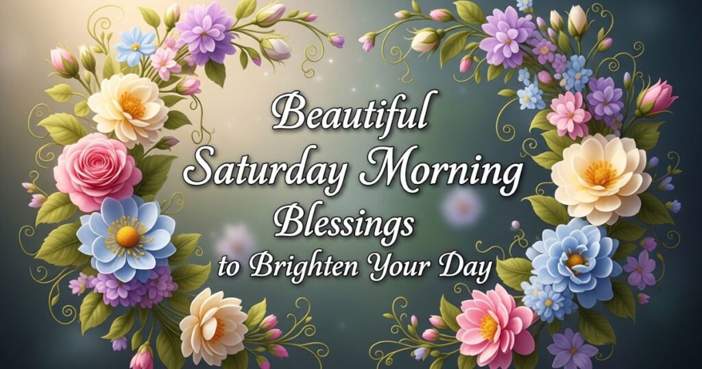 Beautiful Saturday Morning Blessings to Brighten Your Day