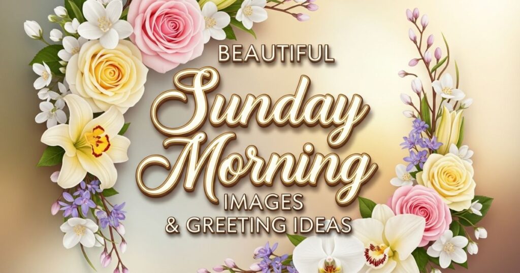 Beautiful Sunday Morning Images & Greeting Ideas