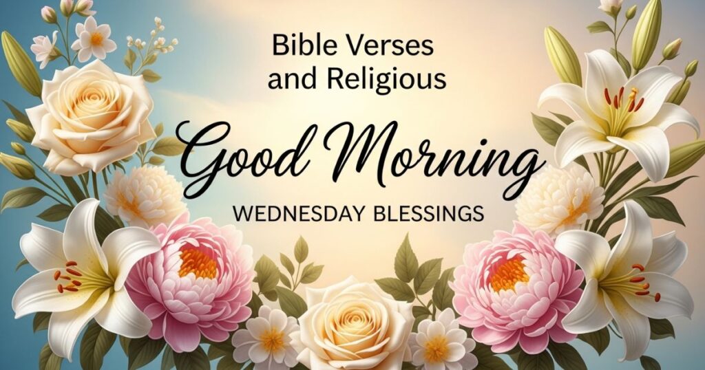 Bible Verses and Religious Good Morning Wednesday Blessings