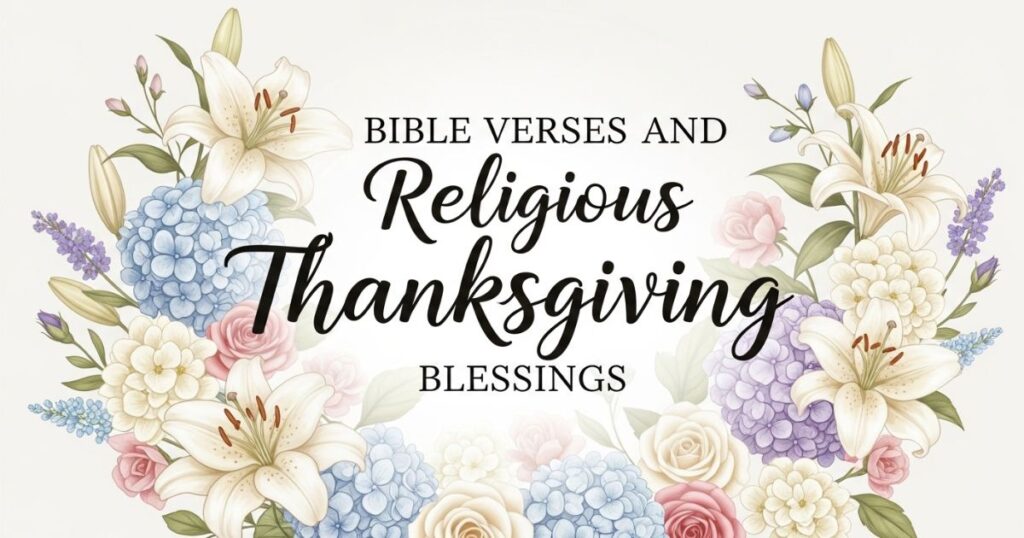 Bible Verses and Religious Thanksgiving Blessings