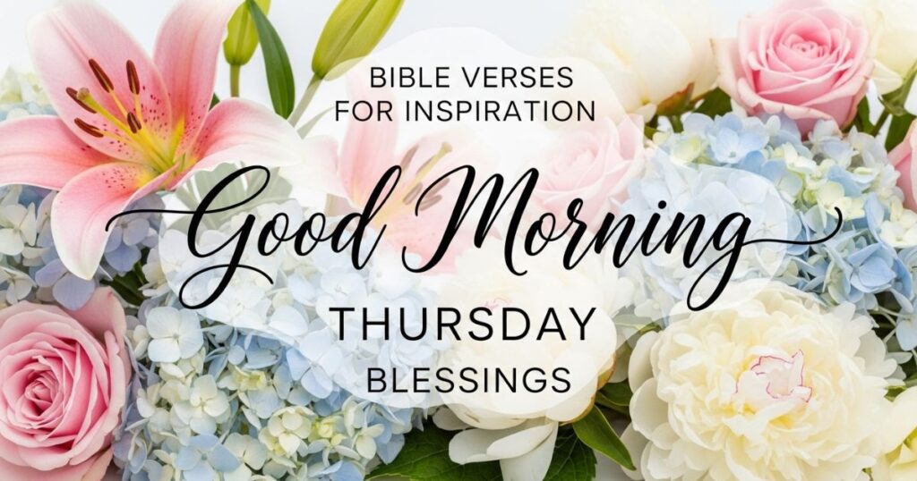 Bible Verses for Inspiration Good Morning Thursday Blessings