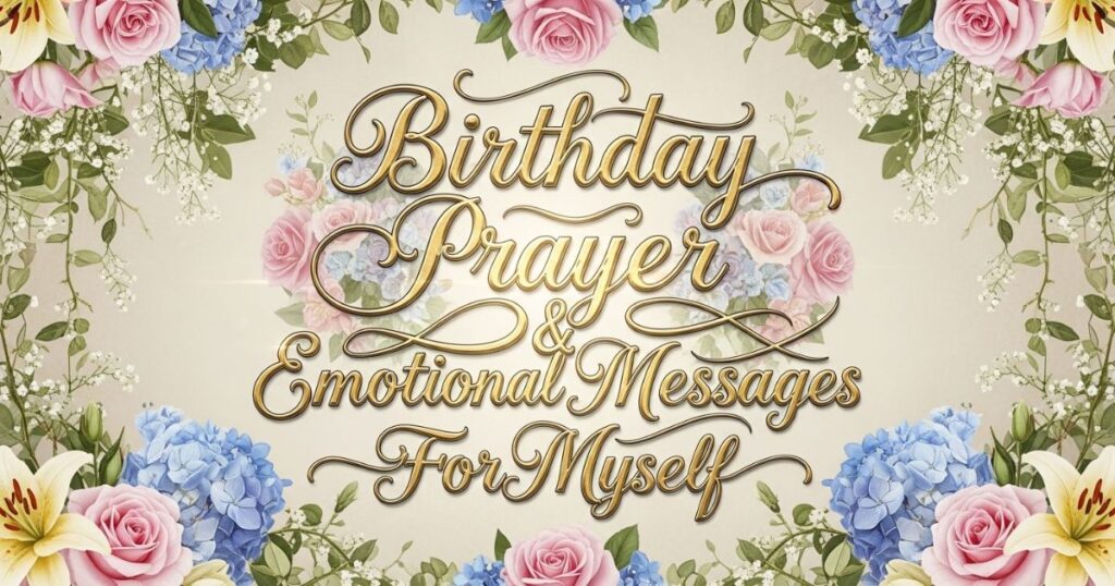 Birthday Prayer & Emotional Messages For Myself