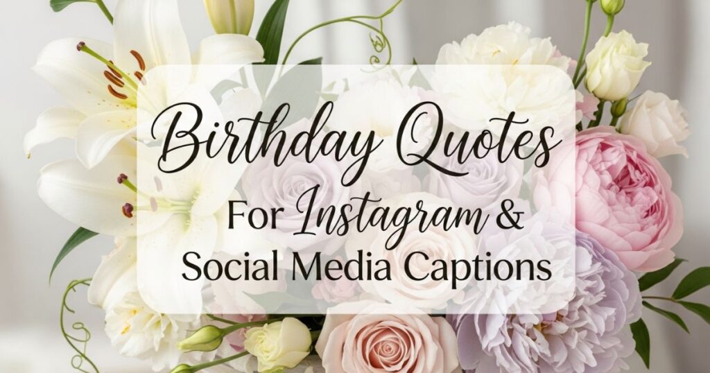 Birthday Quotes For Instagram & Social Media Captions