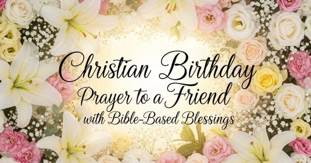 Christian Birthday Prayer to a Friend with Bible-Based Blessings