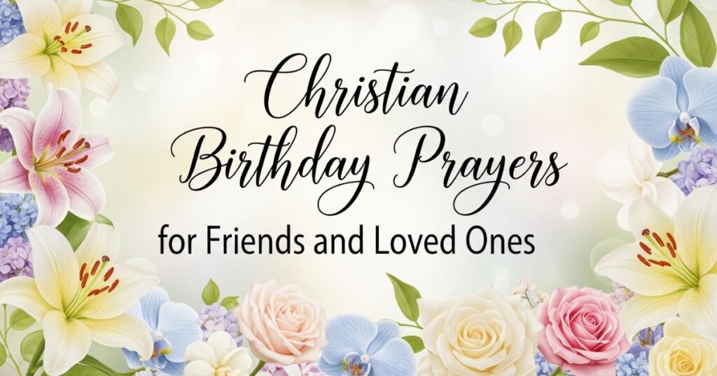 Christian Birthday Prayers for Friends and Loved Ones