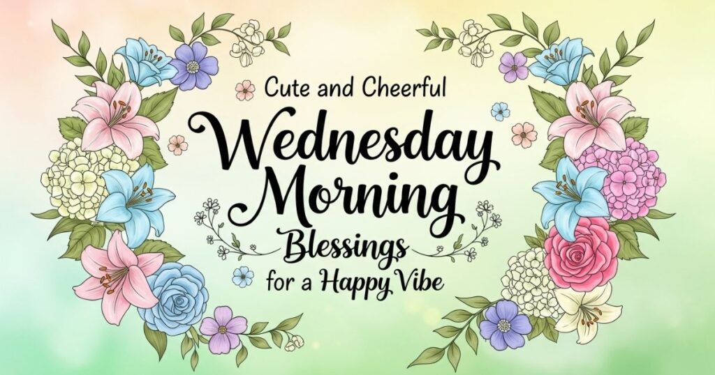 Cute and Cheerful Wednesday Morning Blessings for a Happy Vibe