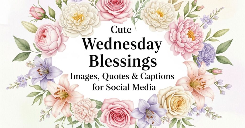 Cute Wednesday Blessings Images, Quotes & Captions for Social Media
