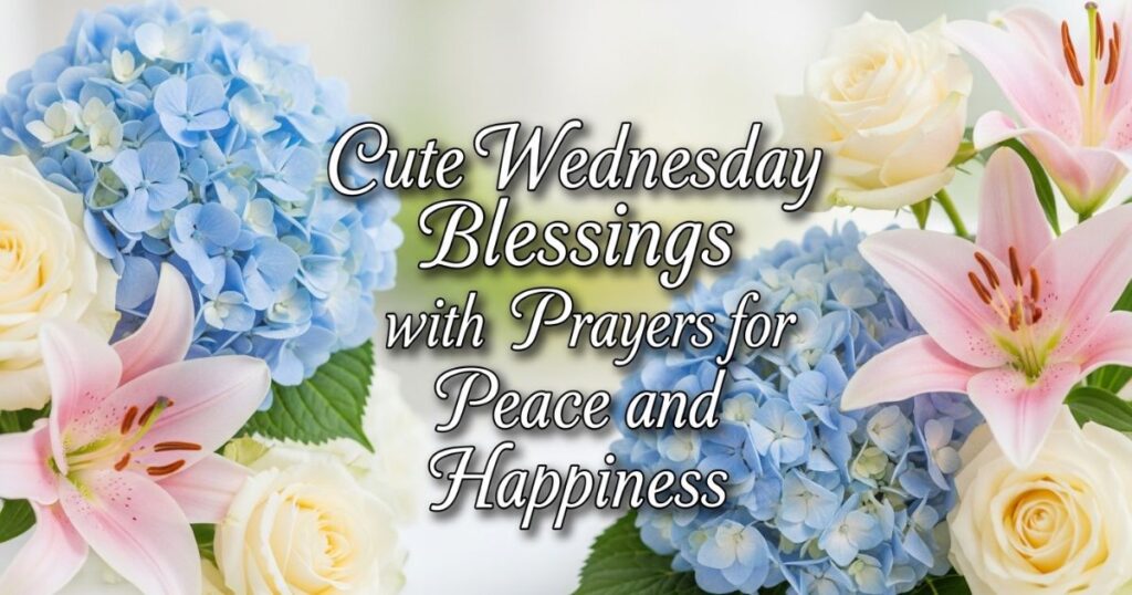 Cute Wednesday Blessings with Prayers for Peace and Happiness
