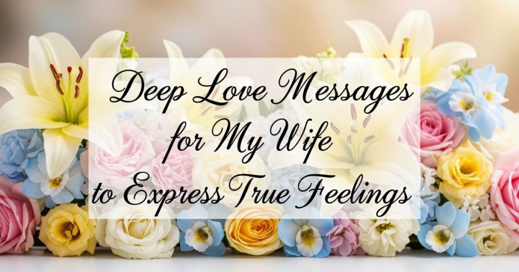 Deep Love Messages for My Wife to Express True Feelings