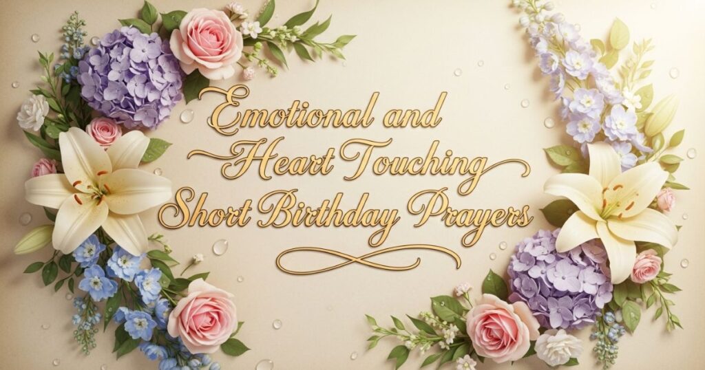 Emotional and Heart Touching Short Birthday Prayers