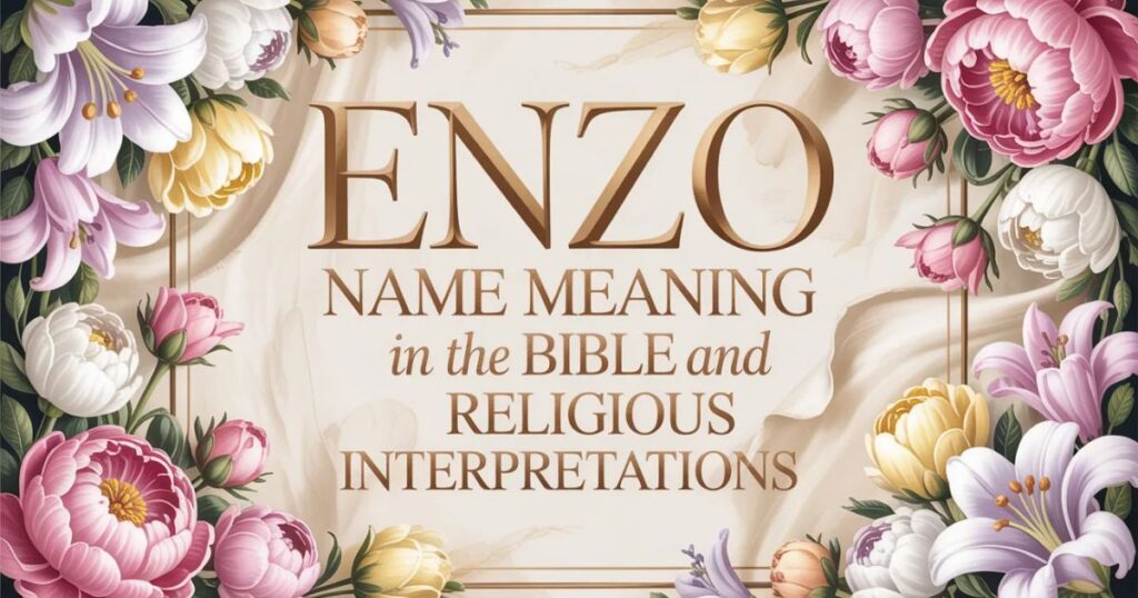 Enzo Name Meaning in the Bible and Religious Interpretations