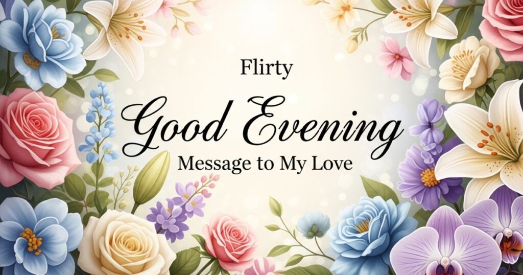 Flirty Good Evening Message to My Love