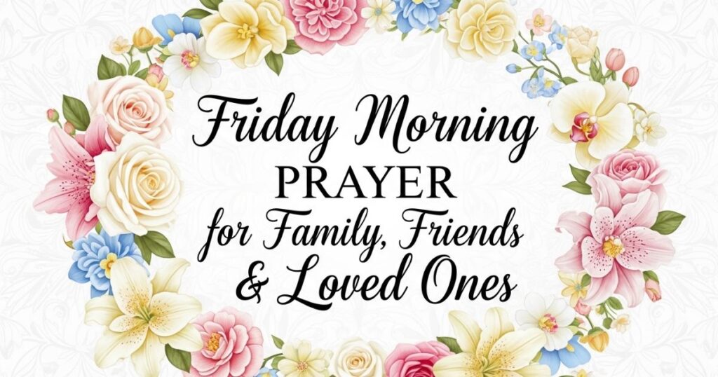 Friday Morning Prayer for Family, Friends & Loved Ones