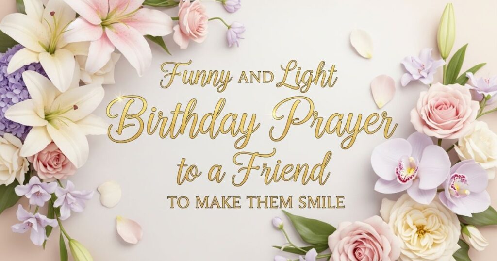 Funny and Light Birthday Prayer to a Friend to Make Them Smile