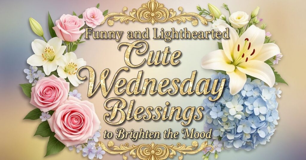 Funny and Lighthearted Cute Wednesday Blessings to Brighten the Mood
