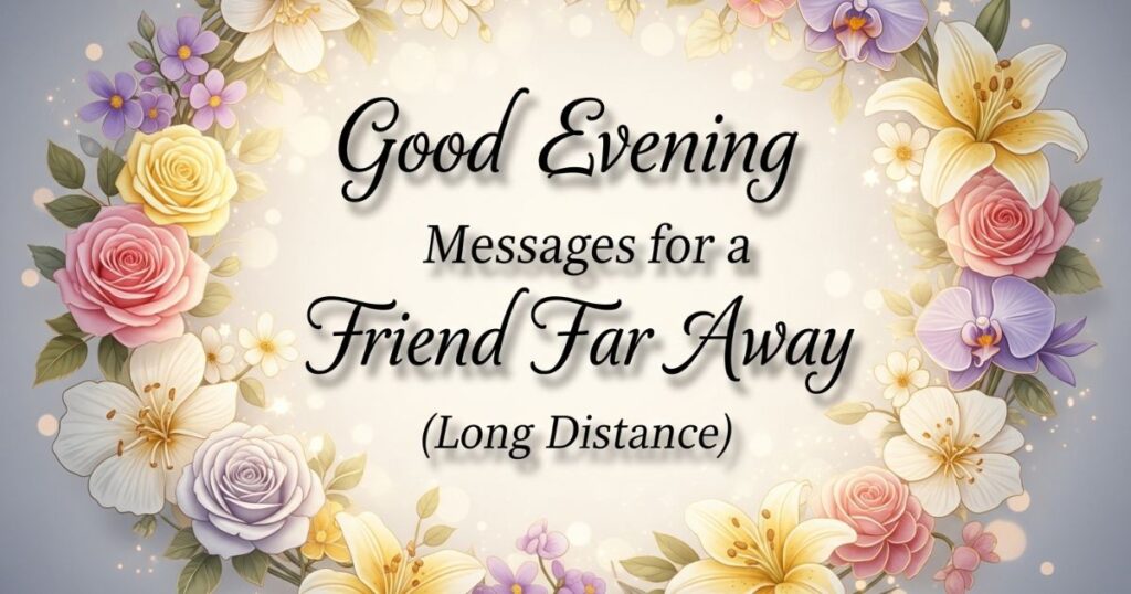 Good Evening Messages for a Friend Far Away (Long Distance)