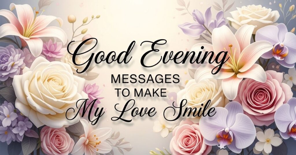 Good Evening Messages to Make My Love Smile