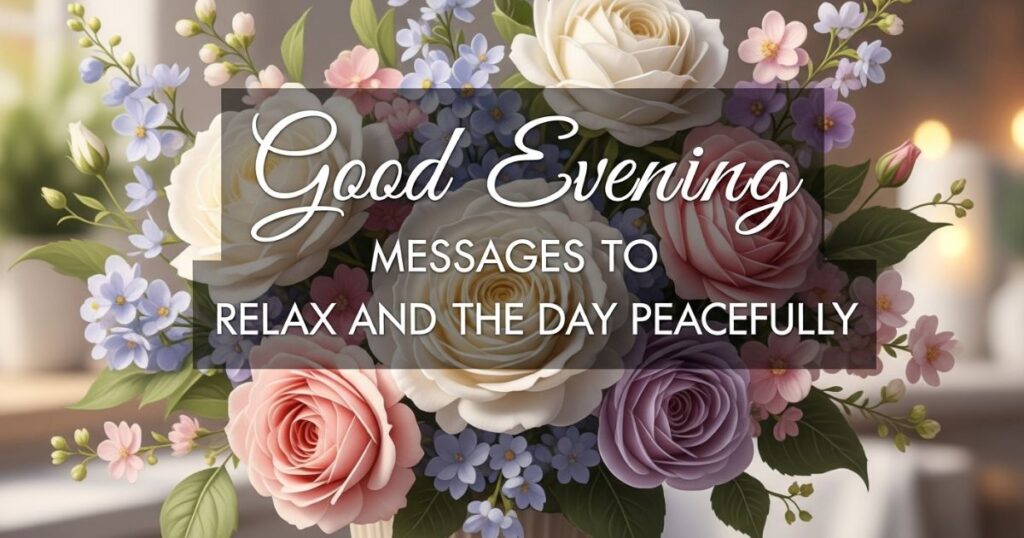 Good Evening Messages to Relax and End the Day Peacefully