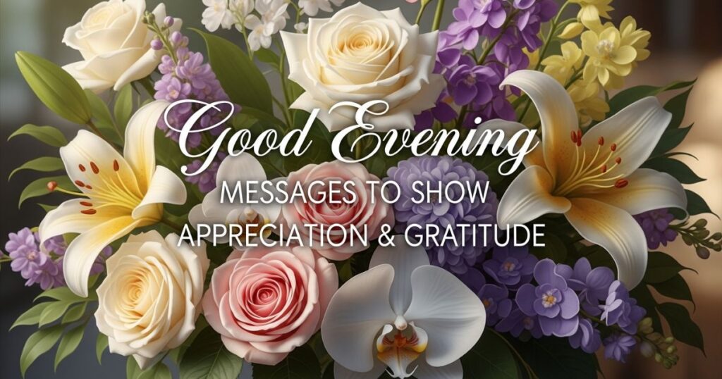 Good Evening Messages to Show Appreciation & Gratitude
