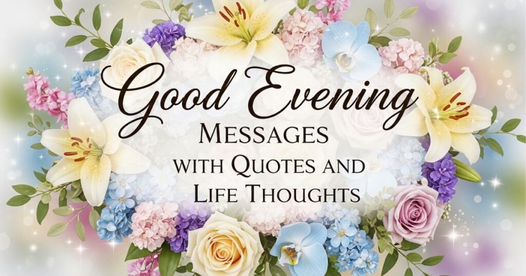 Good Evening Messages with Quotes and Life Thoughts