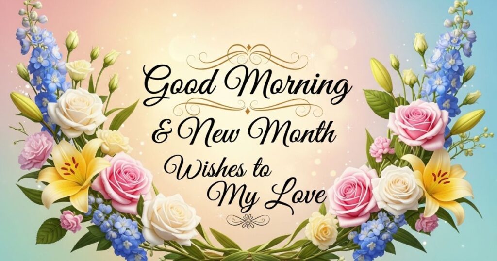 Good Morning & New Month Wishes to My Love