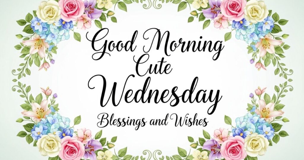 Good Morning Cute Wednesday Blessings and Wishes