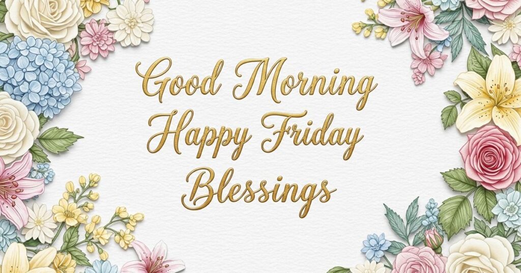 Good Morning Happy Friday Blessings