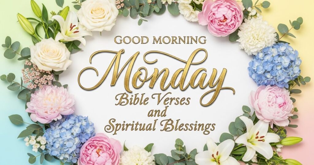 Good Morning Monday Bible Verses and Spiritual Blessings