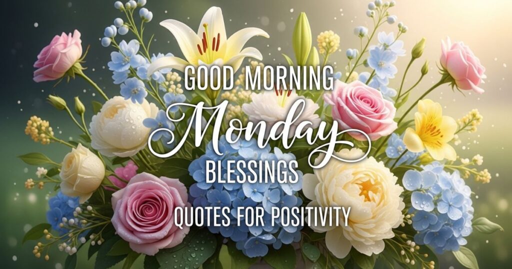 Good Morning Monday Blessings Quotes for Positivity