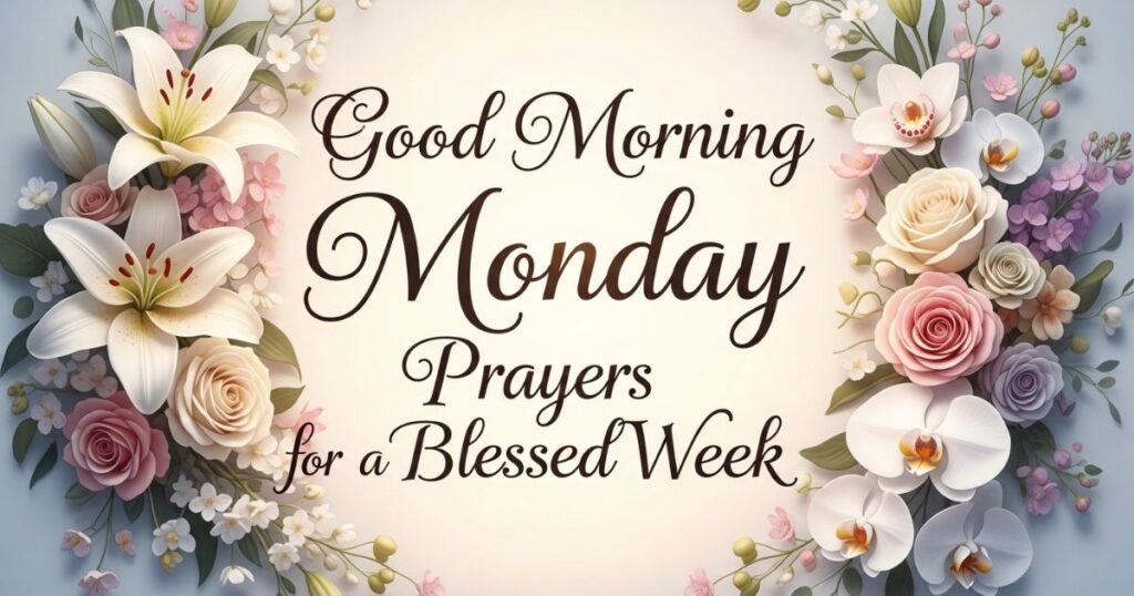 Good Morning Monday Prayers for a Blessed Week