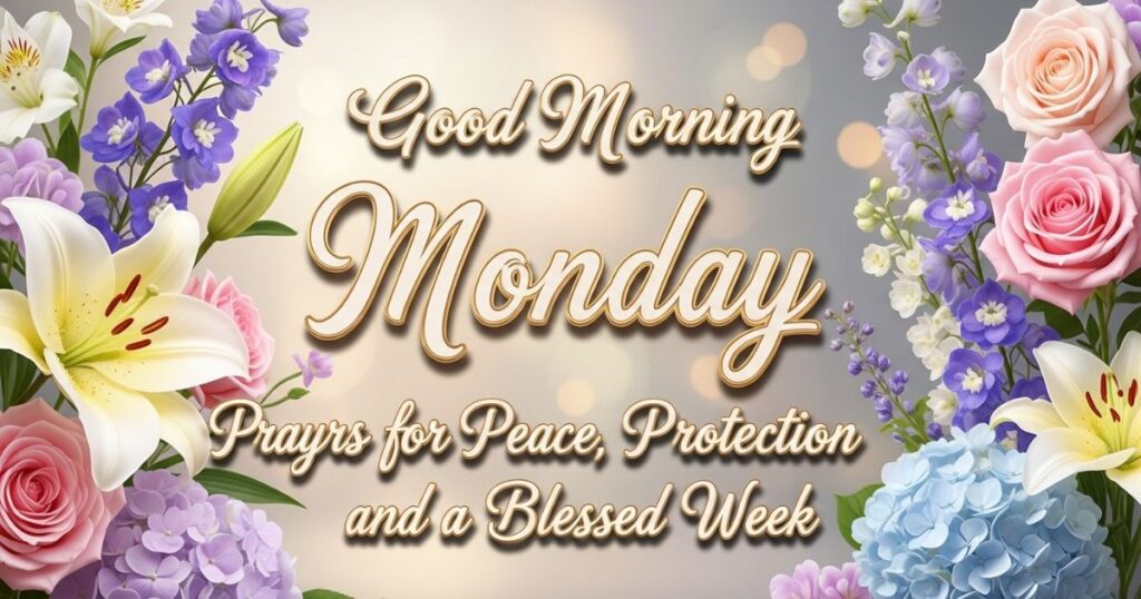 Good Morning Monday Prayers for Peace, Protection, and a Blessed Week