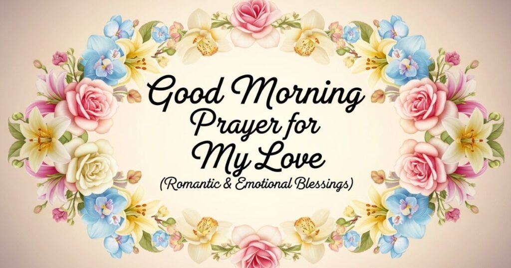 Good Morning Prayer for My Love (Romantic & Emotional Blessings)