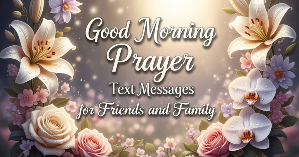 Good Morning Prayer Text Messages for Friends and Family
