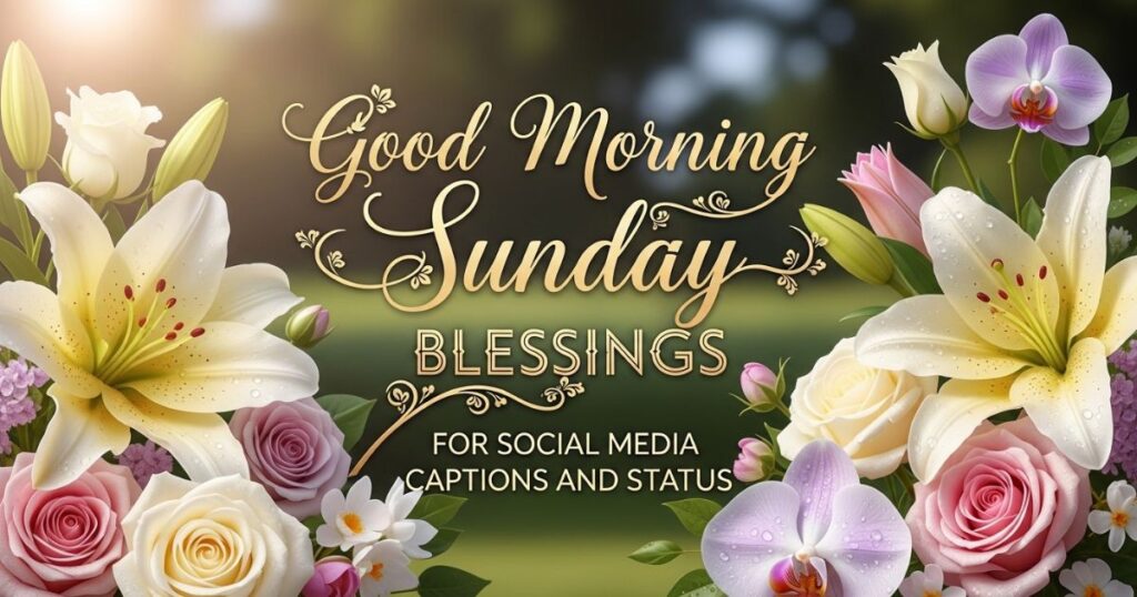 Good Morning Sunday Blessings for Social Media Captions and Status