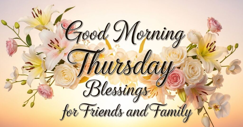 Good Morning Thursday Blessings for Friends and Family