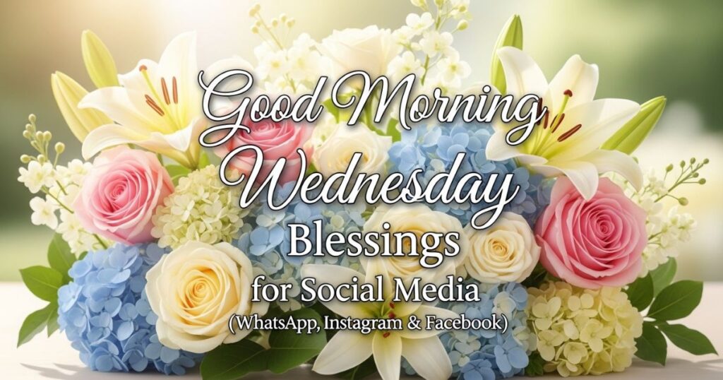 Good Morning Wednesday Blessings for Social Media (WhatsApp, Instagram & Facebook)