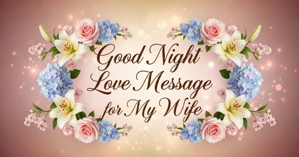 Good Night Love Message for My Wife