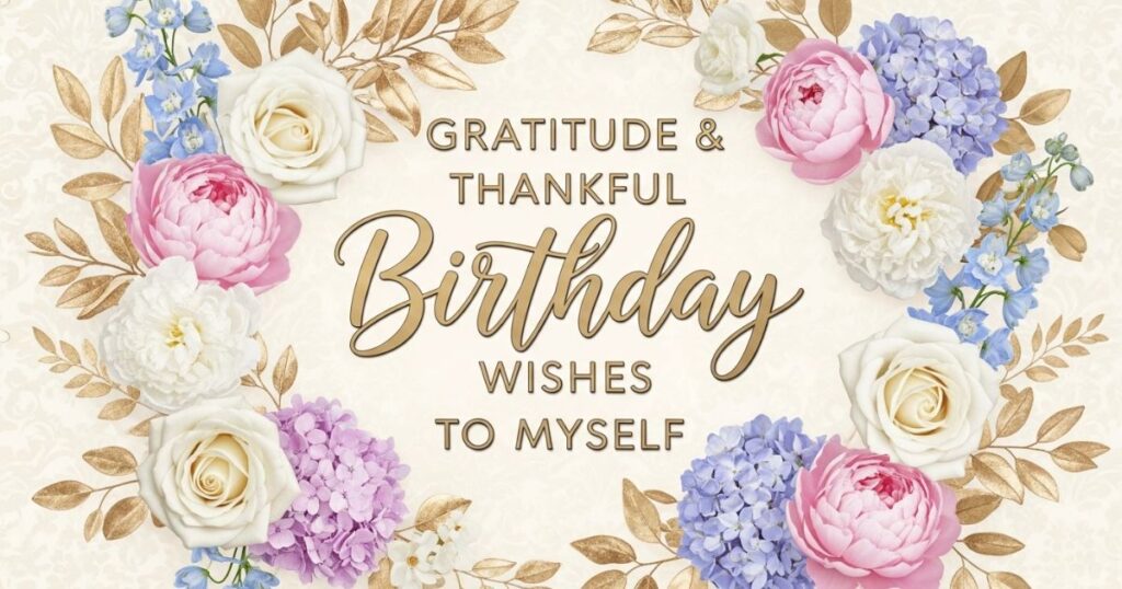 Gratitude & Thankful Birthday Wishes to Myself