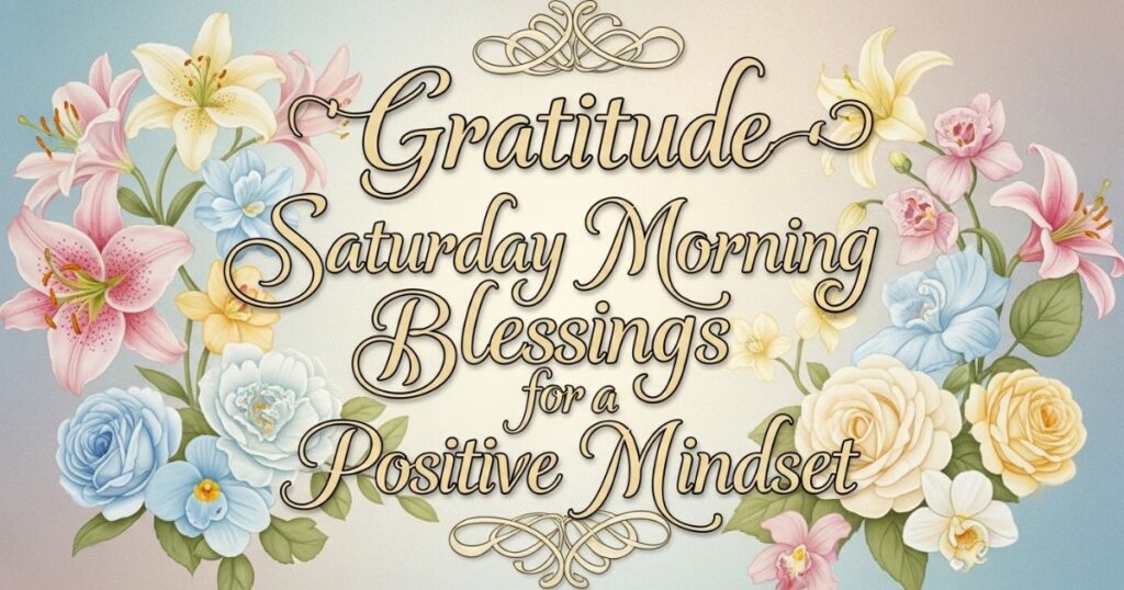 Gratitude Saturday Morning Blessings for a Positive Mindset