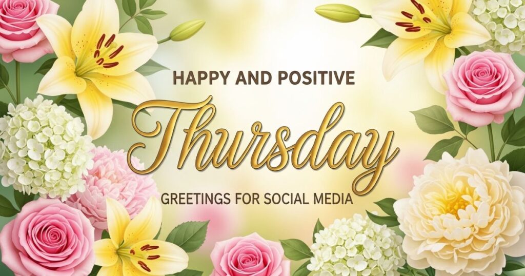 Happy and Positive Thursday Greetings for Social Media