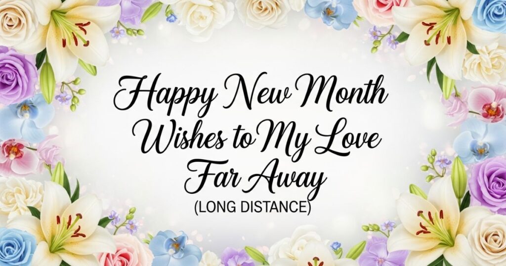 Happy New Month Wishes to My Love Far Away (Long Distance)