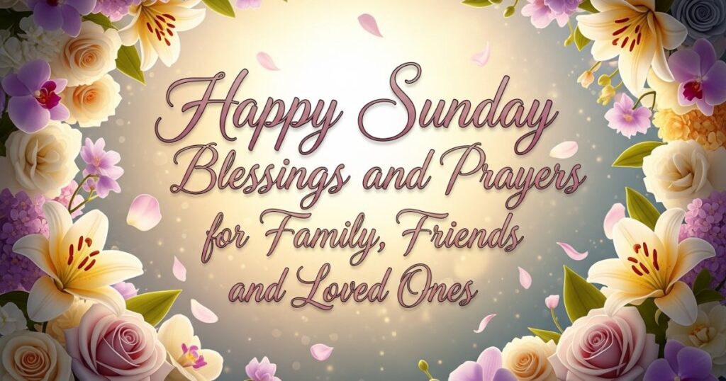 Happy Sunday Blessings and Prayers for Family, Friends, and Loved Ones
