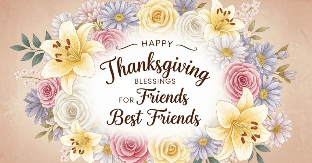 Happy Thanksgiving Blessings for Friends and Best Friends