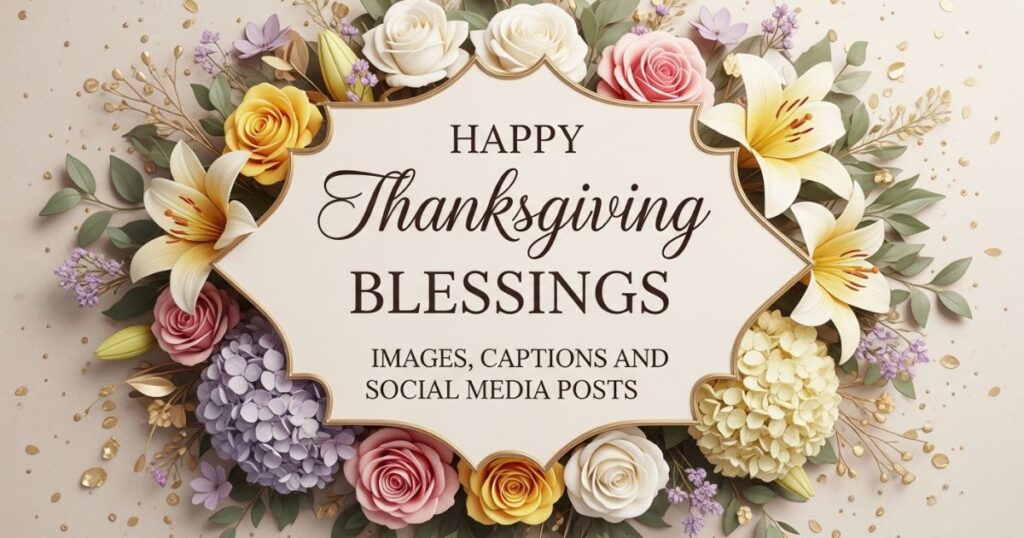 Happy Thanksgiving Blessings Images, Captions, and Social Media Posts
