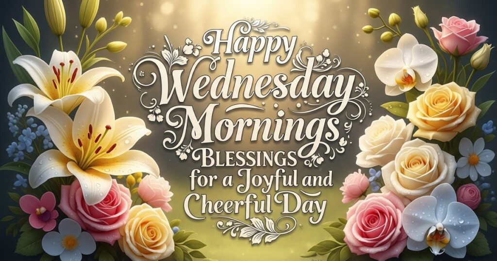 Happy Wednesday Morning Blessings for a Joyful and Cheerful Day
