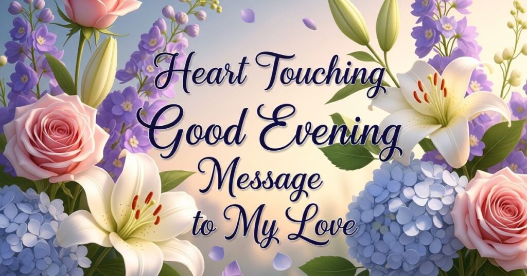 Heart Touching Good Evening Message to My Love