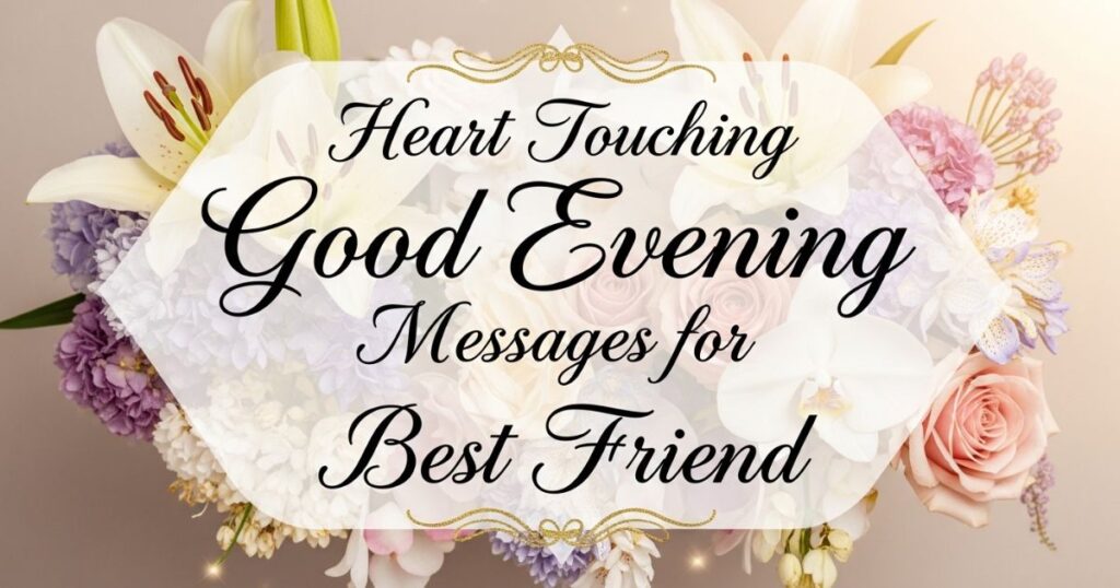 Heart Touching Good Evening Messages for Best Friend