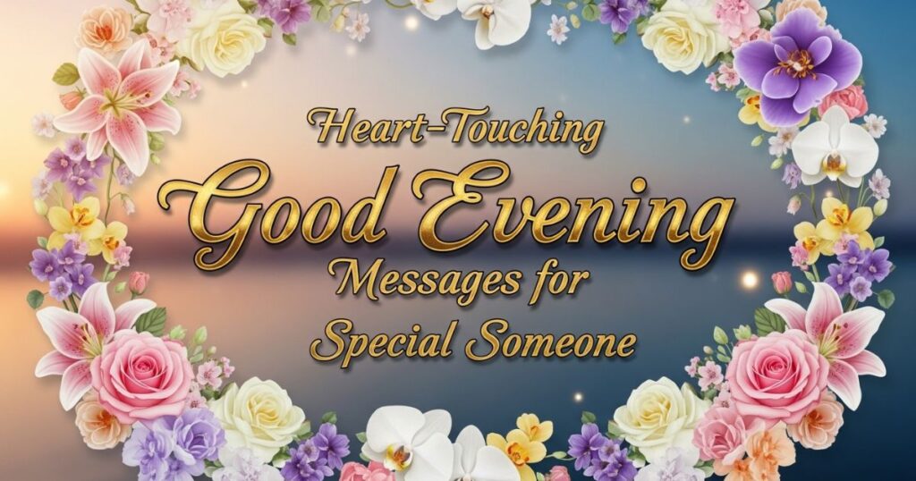 Heart-Touching Good Evening Messages for Special Someone