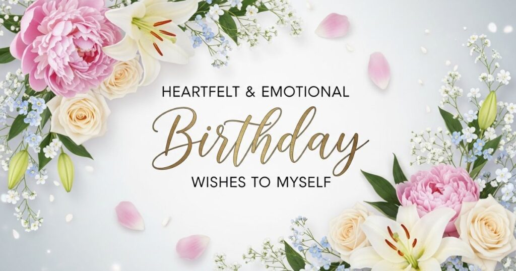 Heartfelt & Emotional Birthday Wishes to Myself