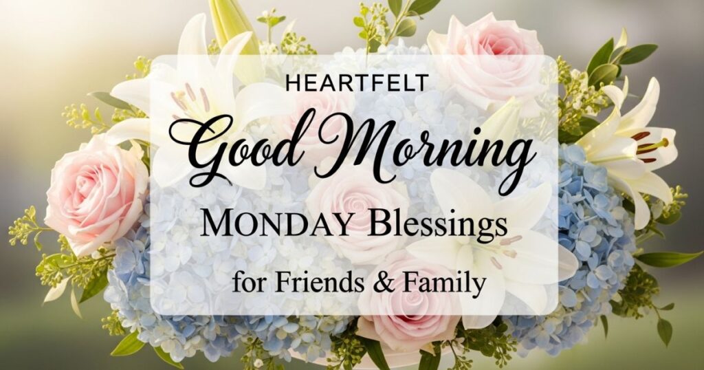 Heartfelt Good Morning Monday Blessings for Friends & Family